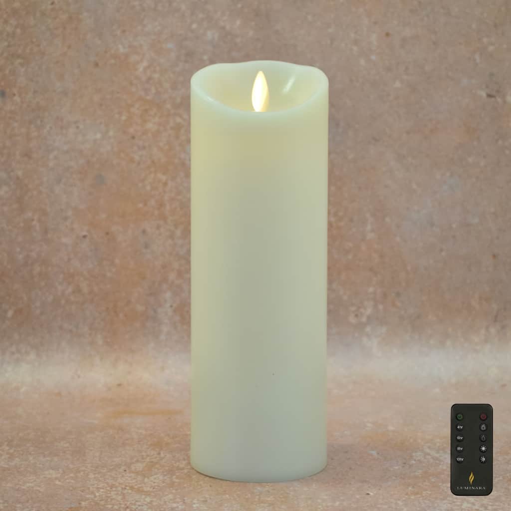 Romantic Dinner Flameless Candle Light Relaxing Baths Koiiko 3 LED Flickering Wax Pillar Candle Lights with 12 Change Colors and Remote Control & Timer for Living Dinning Room Picnic Party 