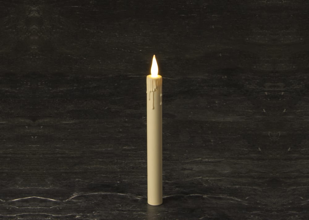 Short led shop taper candles