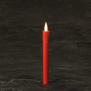 8" Red  Battery operated Taper Candle SC2711WWR