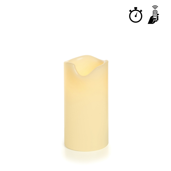 Ivory Wax 3" x 6" Candle - Melted Look with IR (SC3871)