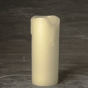 3"x7" Ivory Wax Melted Candle Holder (SCH1871)