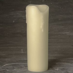 3"x9" Ivory Wax Melted candle Holder (SCH1872)