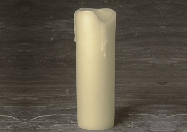 3"x9" Ivory Wax Melted candle Holder (SCH1872)