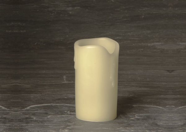 3" x 5" Ivory Wax Melted Candle Holder (SCH1875)
