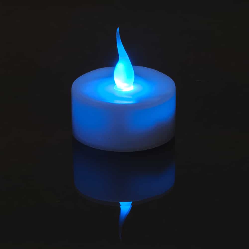 Smart Candle Tea Light Blue LED Flame SC3684B Smart Candle