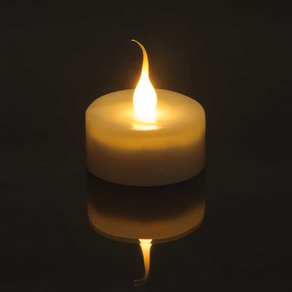 20 Battery Operated Commercial Grade Warm White LED Tea Lights no cap