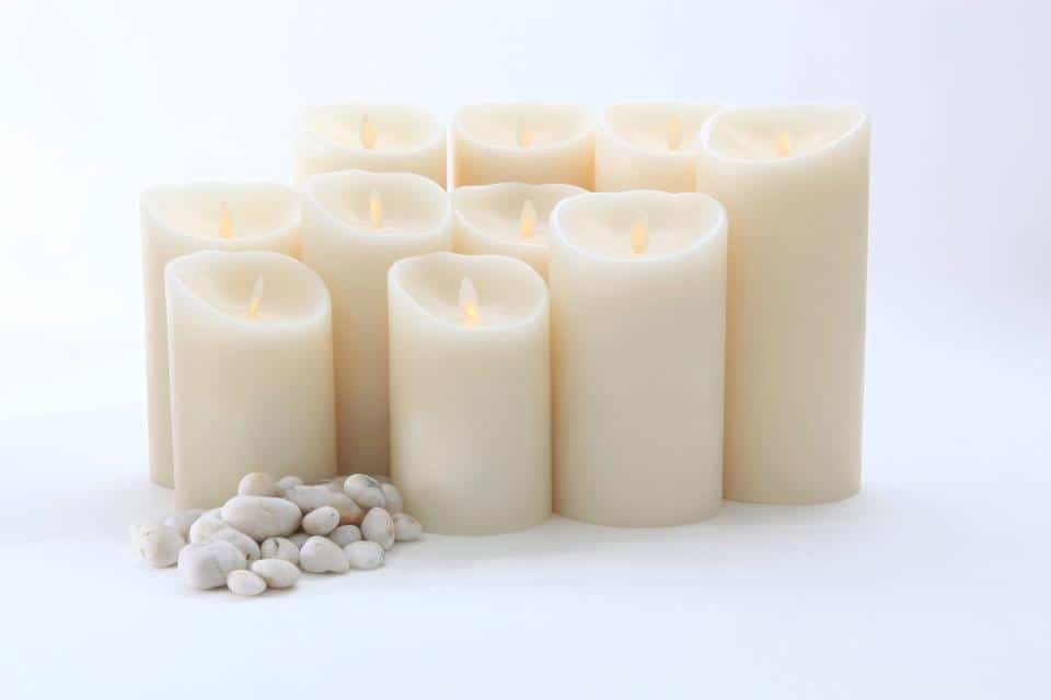 Luminara 3.5" Diameter Ivory Candles SLUM355-SET
