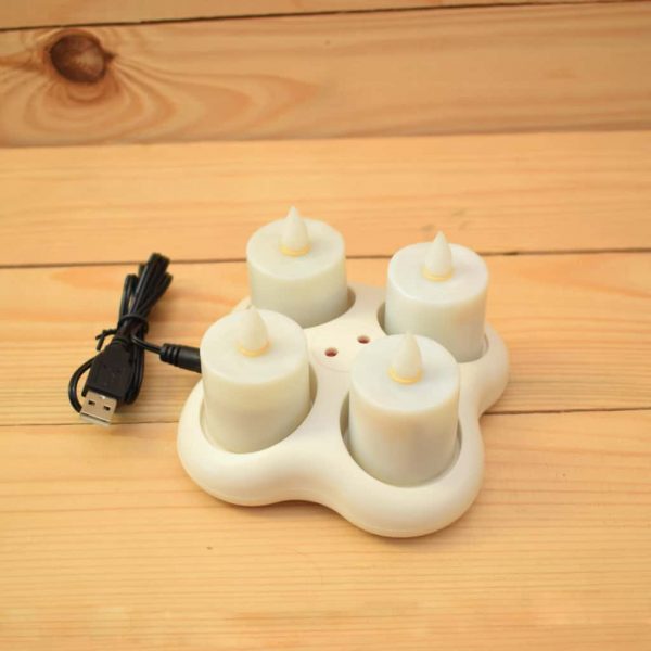 4 Set of Rechargeable LED Candles (SC2107)