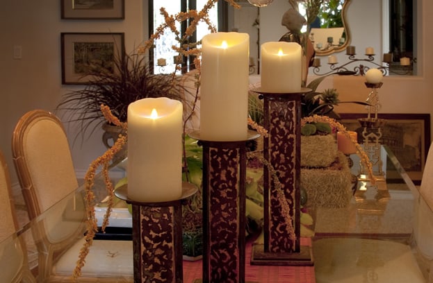 4 x 5 Ivory Luminara Battery Operated Candle SLUM45-I