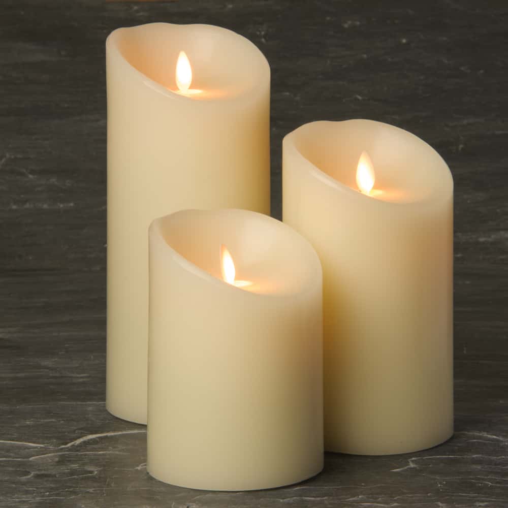 4 x 5 Ivory Luminara Battery Operated Candle SLUM45-I