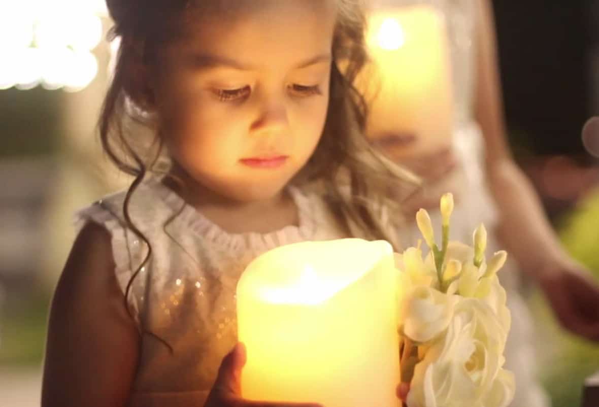 4 x 5 Ivory Luminara Battery Operated Candle SLUM45-I