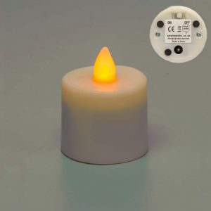 Gen 1 Rechargeable Amber Flame Candle Off Centre Pin SC2111A