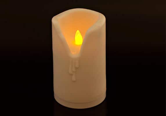 3 x 5 Imitation Wax Outdoor Battery Candle SC2735