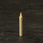 5.5" Mini Battery Operated Taper Candle Amber Flame SC3741A