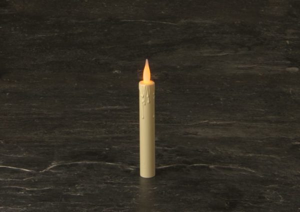 5.5" Mini Battery Operated Taper Candle Amber Flame SC3741A