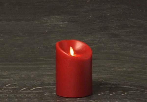 4" x 5" Crimson Wax Luminara Candle - Non IR (SLUM45-C)