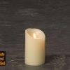 HIRE - 3" x 5" Luminara Ivory Pillar Candle with IR (SHLUM35-I)