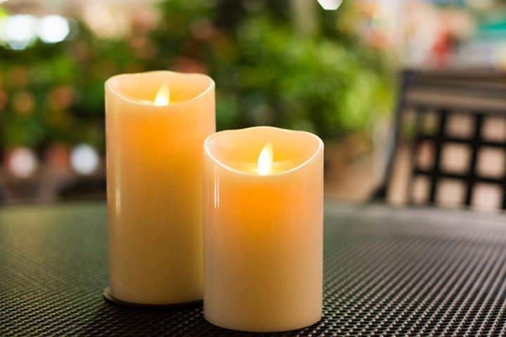 Ivory Luminara Battery Operated Candle SLUM3-SET