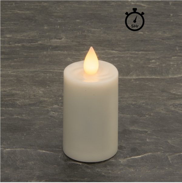 Smart Candle Medium Size Candle + 5 Hour Timer - Candle Light Flame Colour (SC2210CLT)