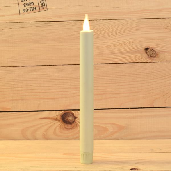 Smart Flame 10″ Moving Flame Taper Candle with IR – SF211-1 - Smart Candle