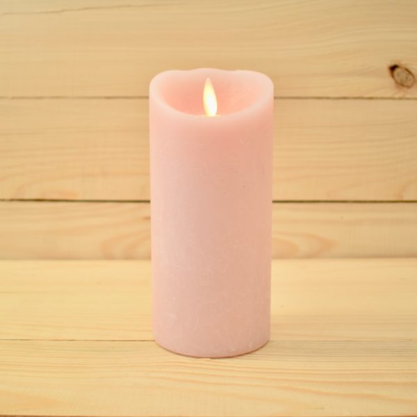3" x 7" Pink Luminara Candle - IR (SC081812-13)