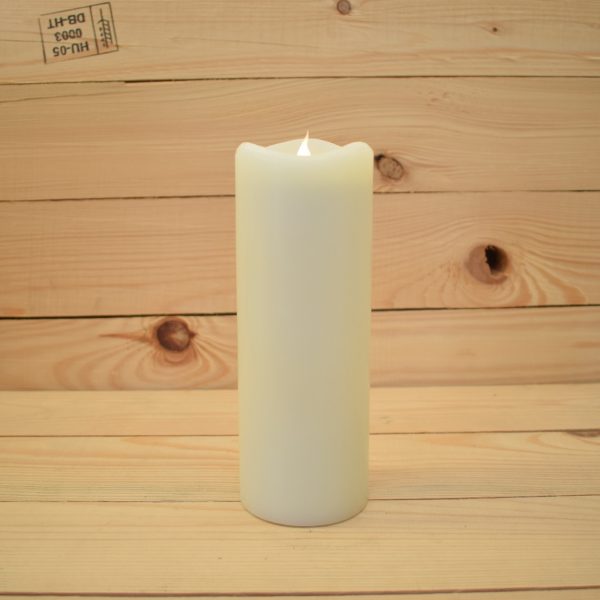 3" x 8.5" Smart Flame Moving Flame IR Wax Candle - SF114 (SFC082311)