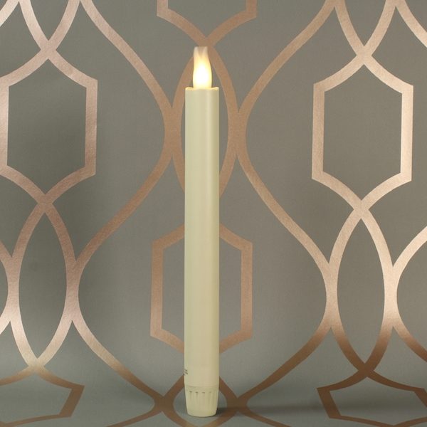 Smart Flame 10" Moving Flame Taper Candle with IR - SF211-1 - Image 3