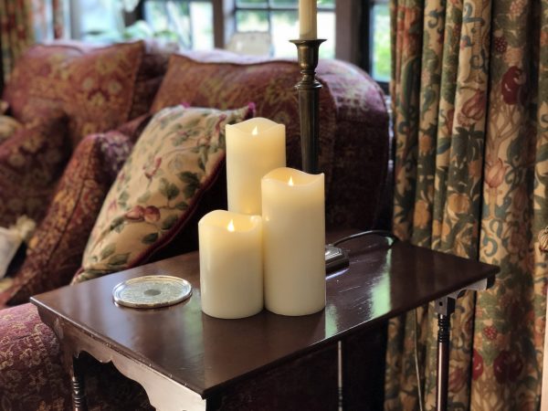 Set of 3 Smart Flame Moving Flame IR Wax Candles FREE REMOTE - SF3-SET