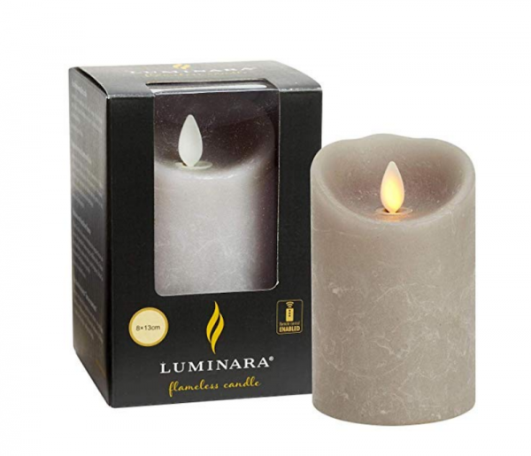3" x 5" Grey Luminara Candle - IR (SC081312-14)
