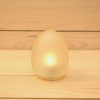White Mini Egg Resin Candle Holder - SCH2750W