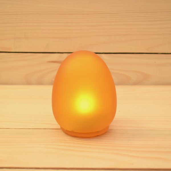 Amber Mini Egg Resin Candle Holder - SCH2750A