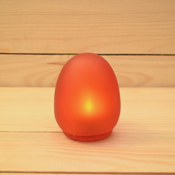 Red Mini Egg Resin Candle Holder - SCH2750R