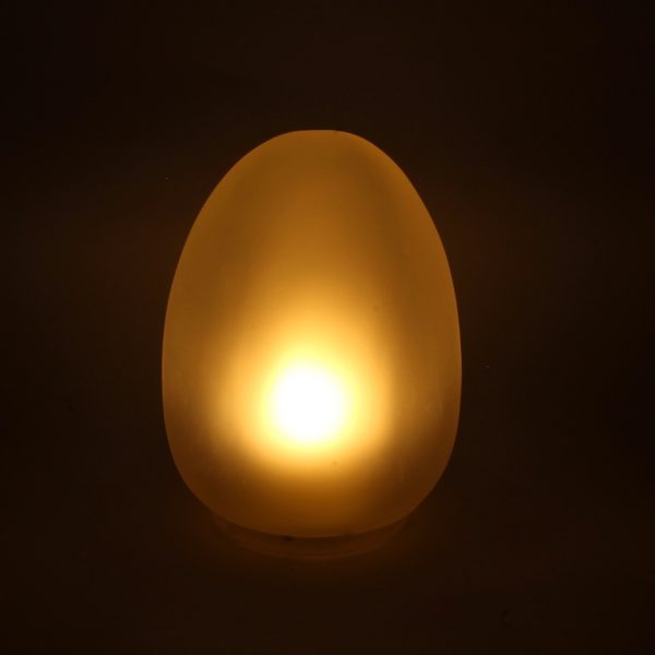 White Mini Egg Resin Candle Holder - SCH2750W - Image 2
