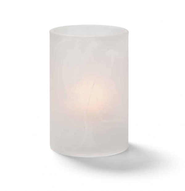 Satin Crystal Wysp Cylinder Candle Holder (H44017SC)