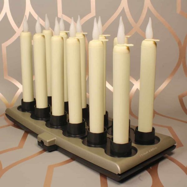 12 Set - Rechargeable 7" Taper Candle System (SC1713)