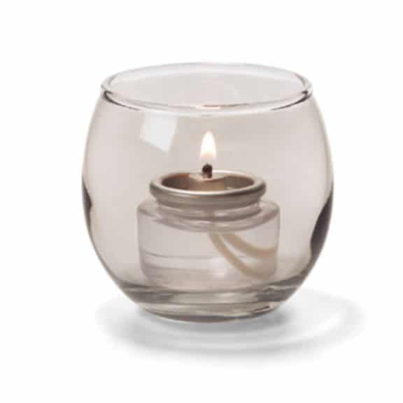 Smoke Lustre Small Glass Bubble Tealight Holder H5119S Smart