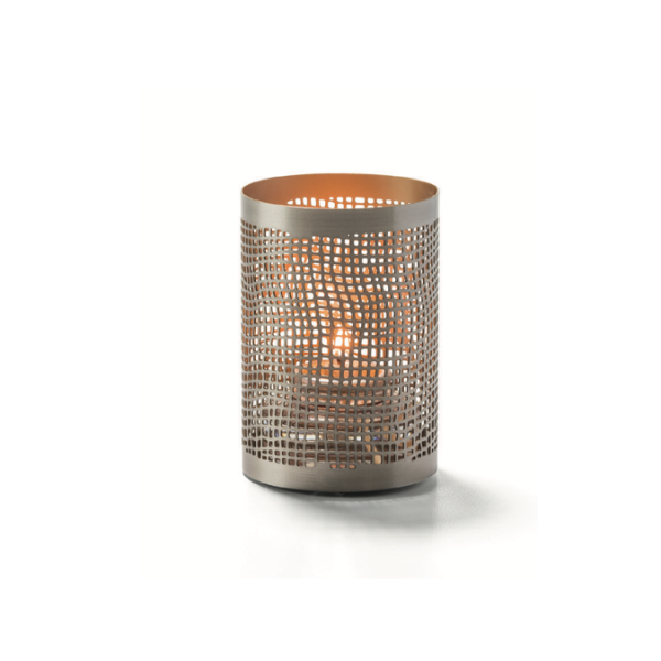 Small Pewter and Gold Chantilly Holder (H6405)
