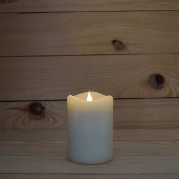 3" x 4.5" - Smart Flame Rechargeable Wax Pillar Candle [Replacement/Spare] (SFRS081311) - Image 2