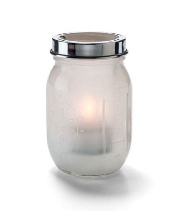 Satin Linen, FireFly Glass Lamp Holder (H1610SL)