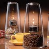 Clear Tall Lighthouse Glass Tea Light Holder (H1608C) - Image 2