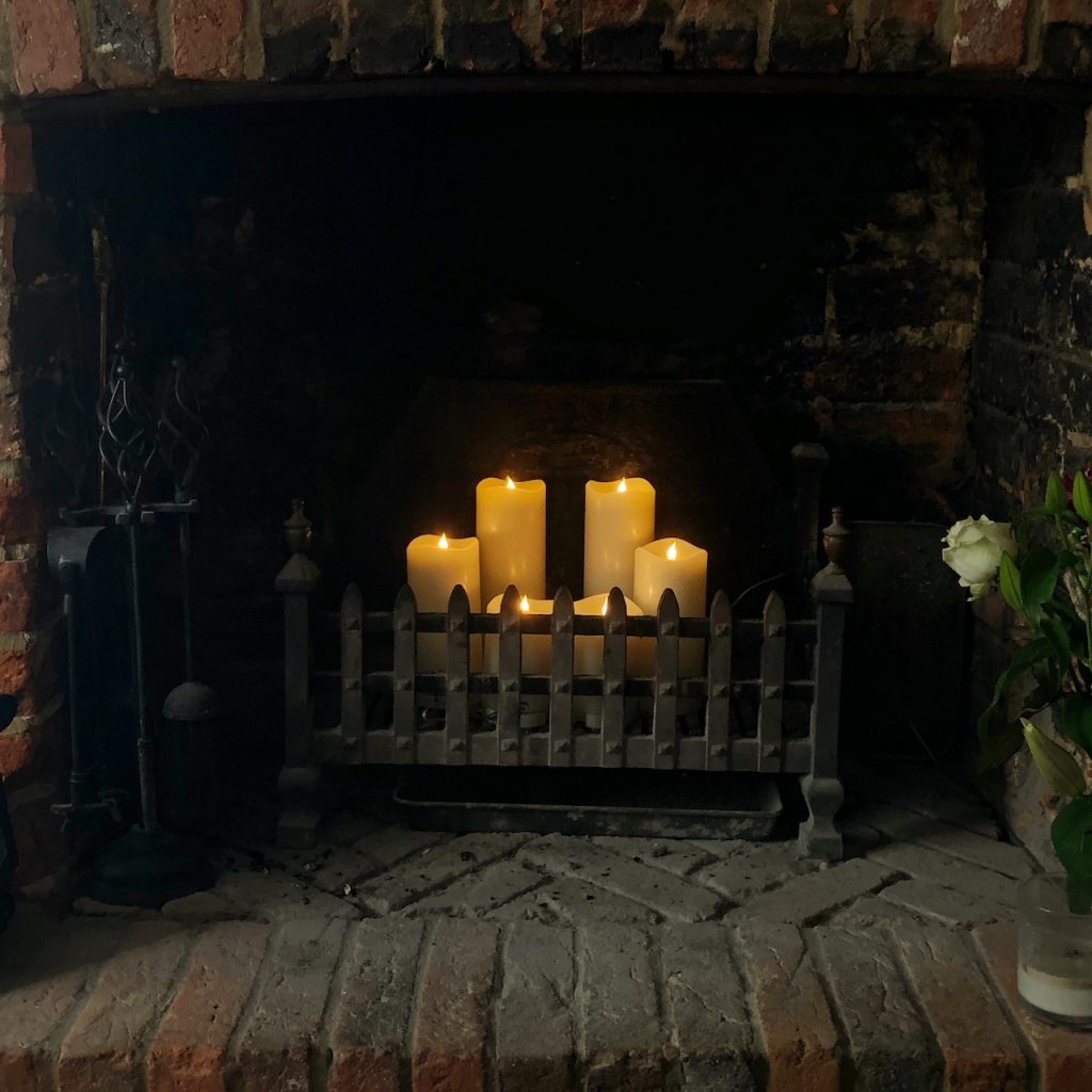 Led candles in fireplace cheap