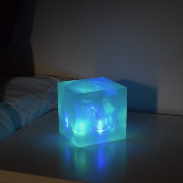Blue and Green LED Frosted Resin LiteCube (LCF001) - Image 2