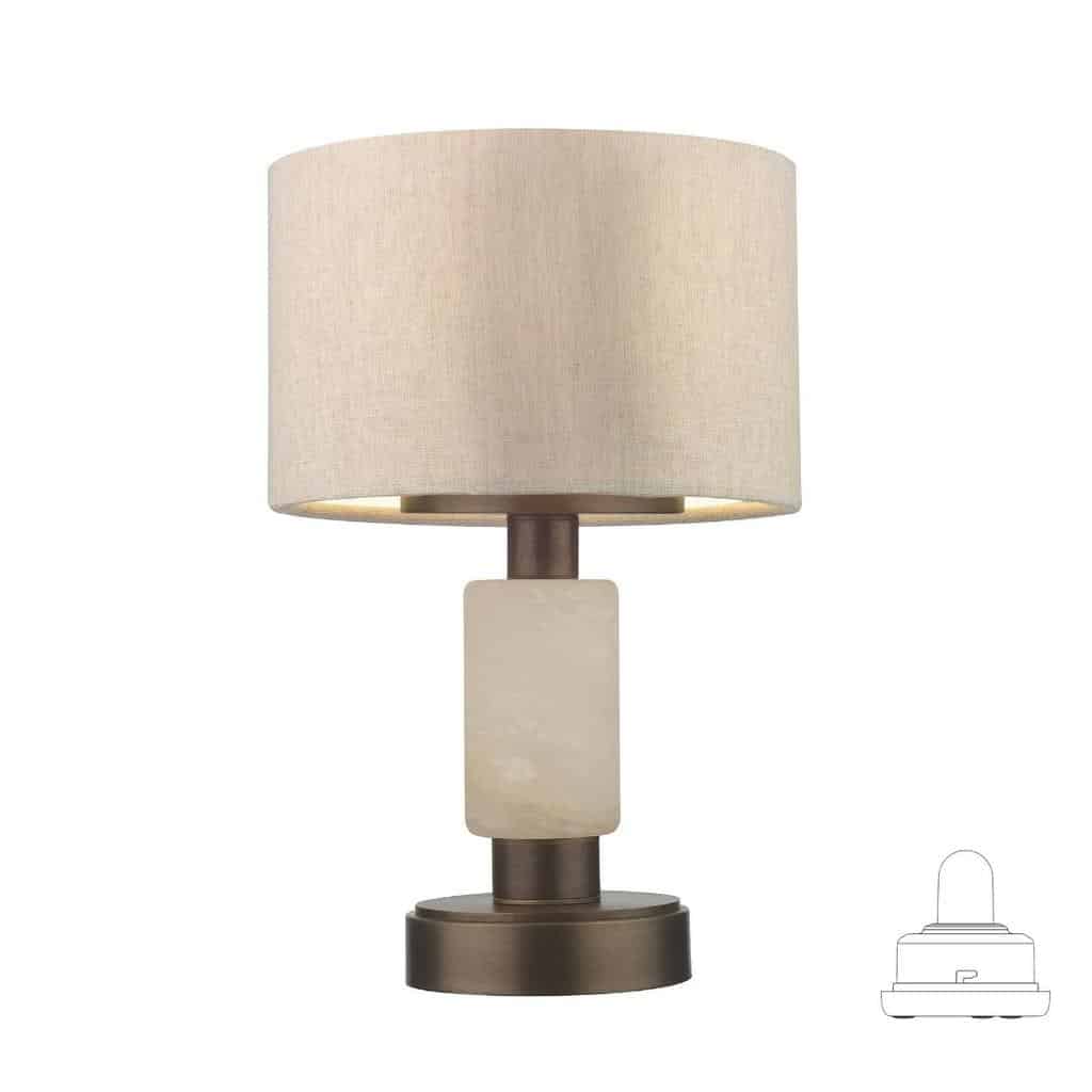 Alabaster on sale table lamp