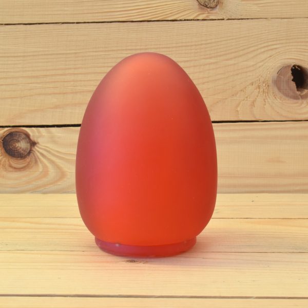Red Medium Egg Resin Candle Holder - SCH2700R