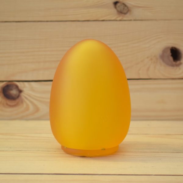 Amber Medium Egg Resin Candle Holder - SCH2700A