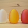 Red Medium Egg Resin Candle Holder - SCH2700R - Image 2