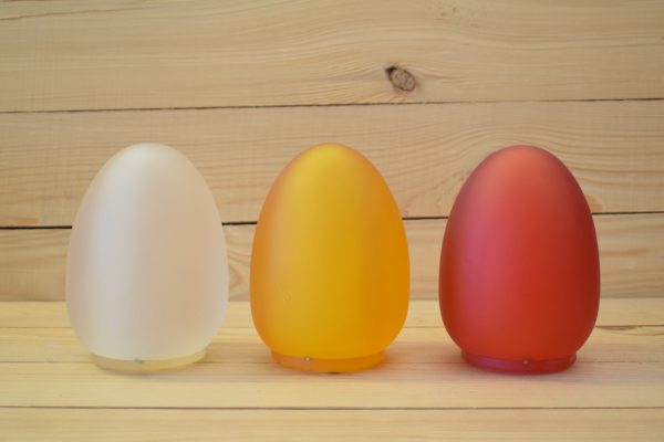 Red Medium Egg Resin Candle Holder - SCH2700R - Image 2