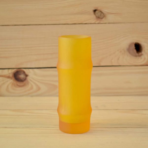 Amber "Bamboo Shoot" Resin Candle Holder - SCH2600A