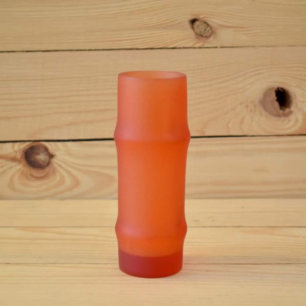 Red "Bamboo Shoot" Resin Candle Holder - SCH2600R